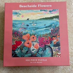 Galison Jigsaw Puzzle Beachside Flowers